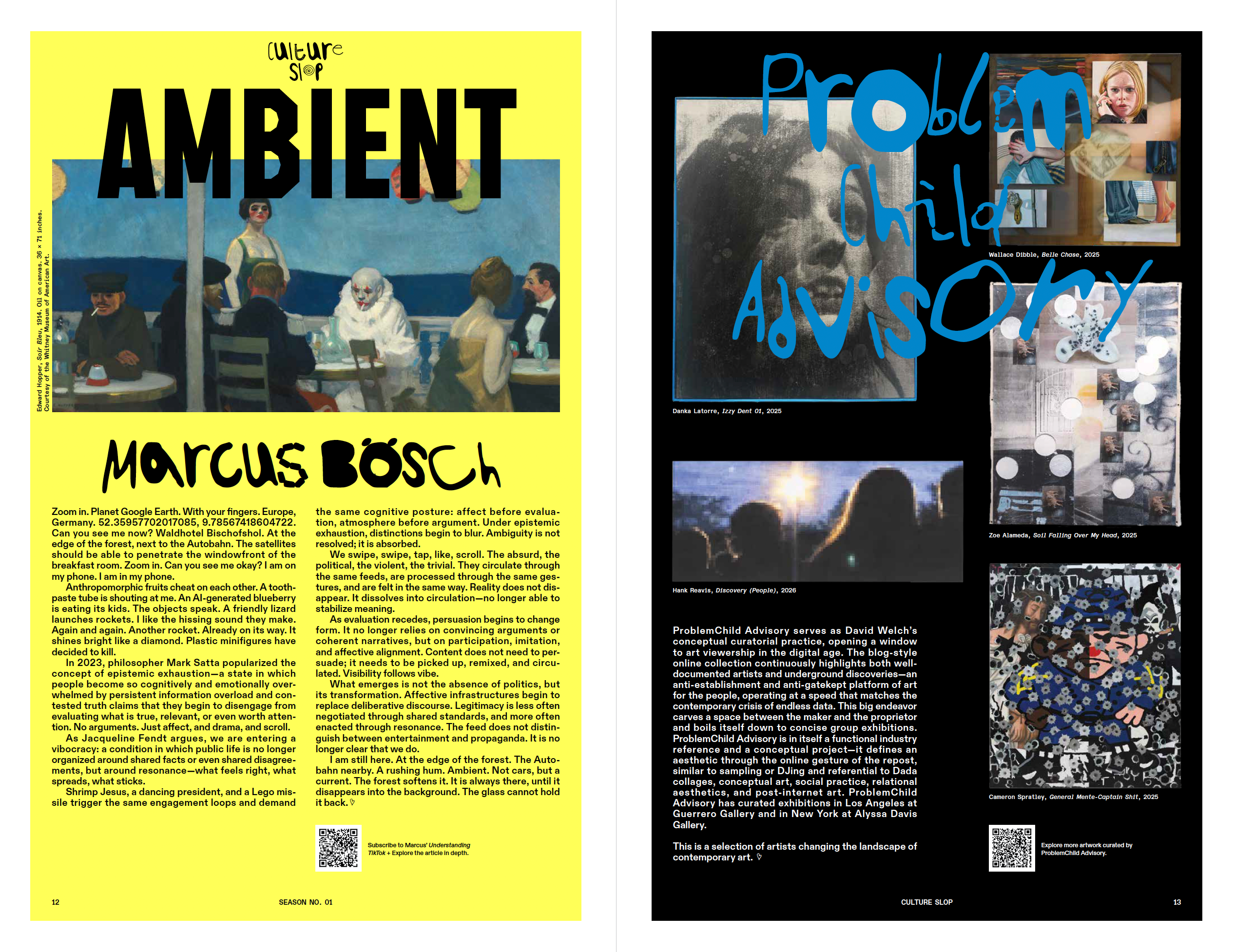 Culture Slop Season One [Print Edition]